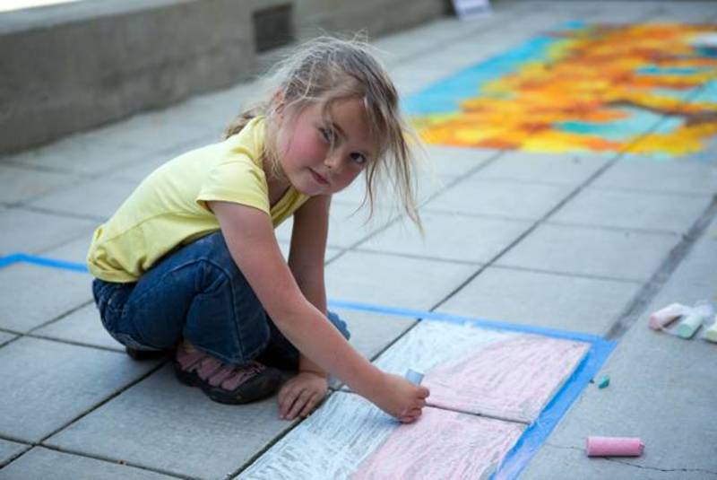 Arts in april 2014 napa riverfront chalk festival